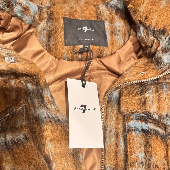 7 For All Mankind plaid bomber jacket size XS - Picture 4 of 7